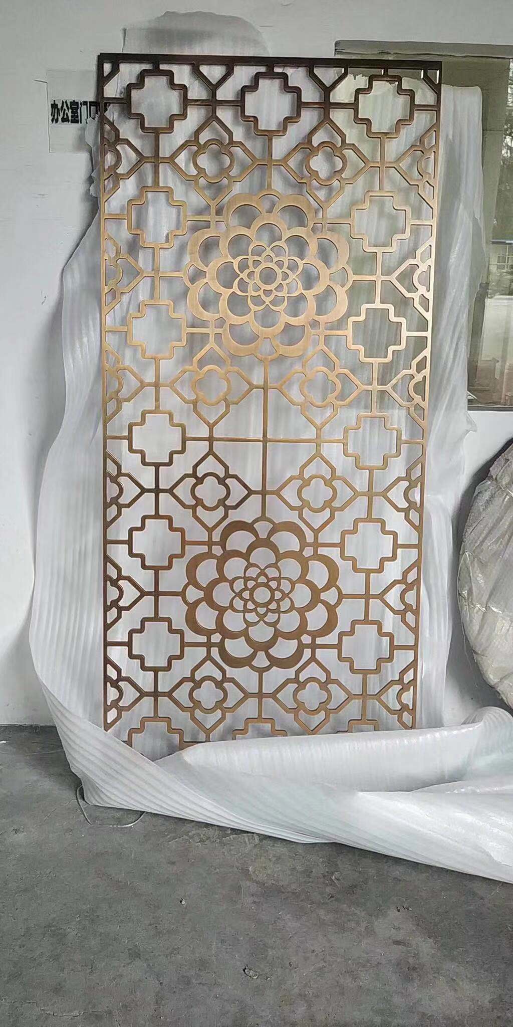 金色铝屏风