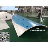 博览会大厅3D喷绘圆点七彩色铝板‘立柱’美爆了