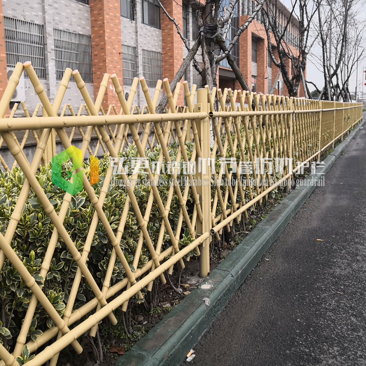 不锈钢竹节管仿竹篱笆护栏