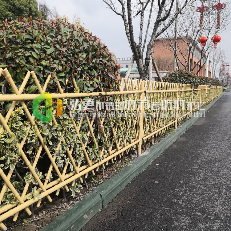 不锈钢竹节管仿竹篱笆护栏