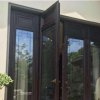 新中式门窗  复古铝合金门窗 悬挂式中式凹弧形门窗 支持来尺寸设计画图定制厂家直销