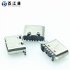 type-c转接头 6PIN type-c贴片母座 180度全贴式