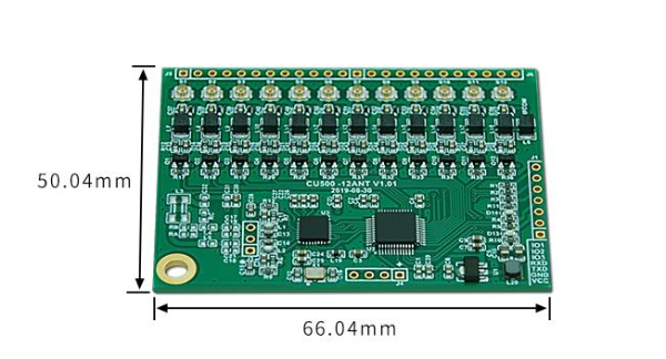 【CU500-12ANT-ICODE】12通道ICODE卡读写模块-尺寸