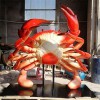 海鲜馆螃蟹模型 海洋馆仿真螃蟹雕塑