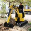 农用小型挖掘机价格 果园挖沟机 10微挖 货到付款