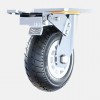 橡胶重型脚轮4寸5寸6寸8寸静音工业万向轮防磨耐滑推车定向刹车轮