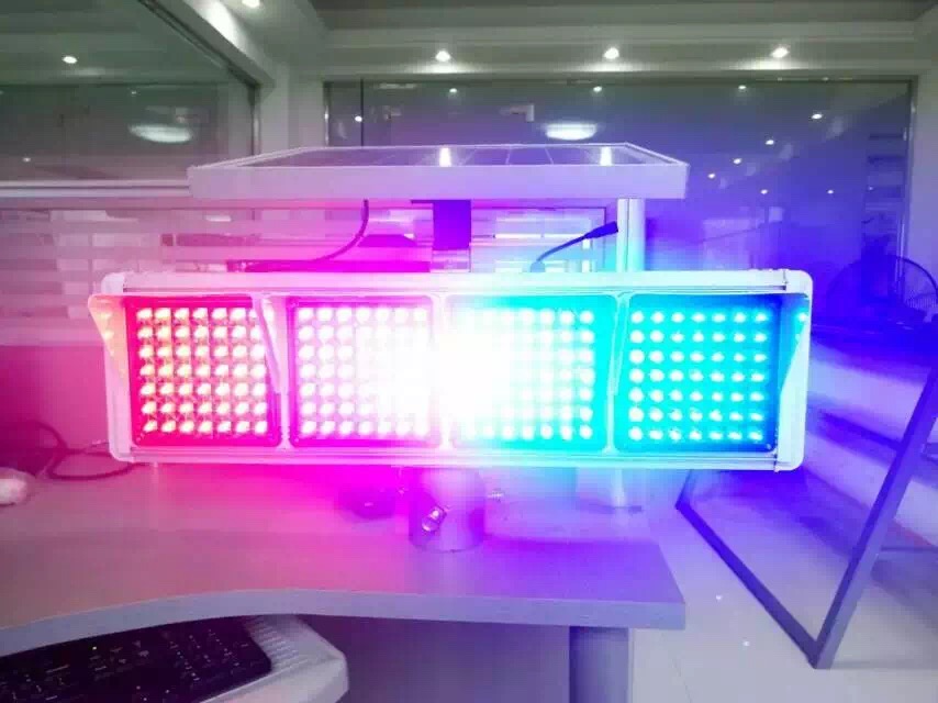 太阳能红蓝爆闪灯