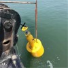 攀枝花水库用来拦截船只的塑料浮标