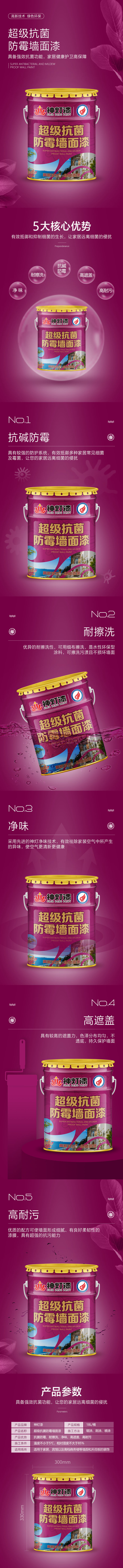 超级抗菌防霉墙面漆-1